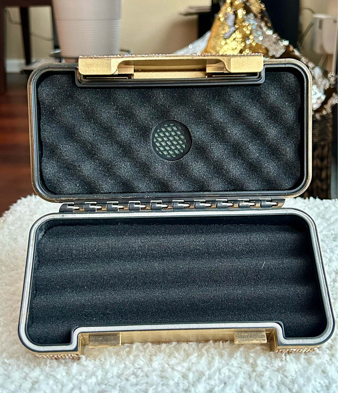 Personalized Small Rhinestone Cigar Travel Set