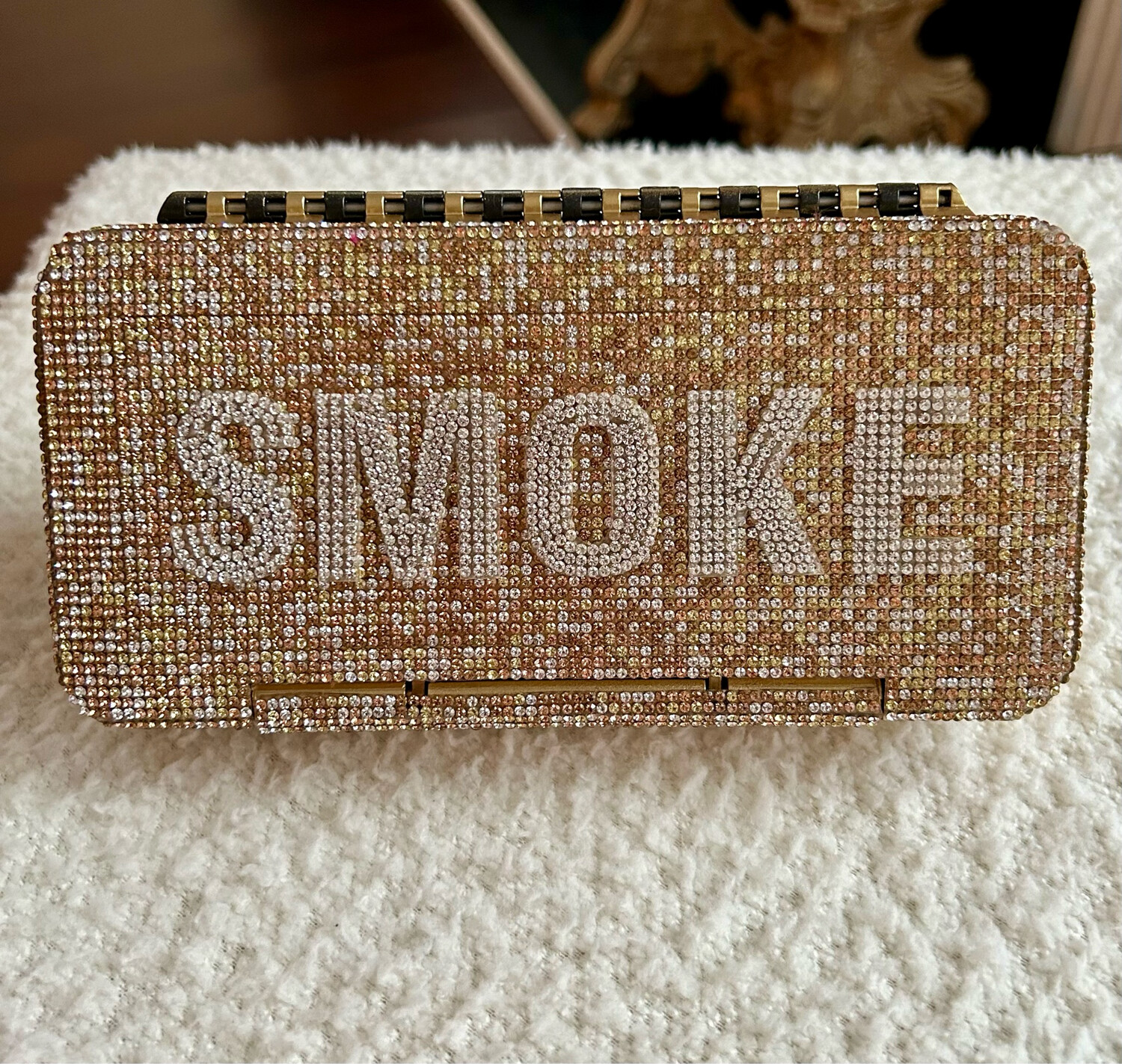 Personalized Small Rhinestone Cigar Travel Set