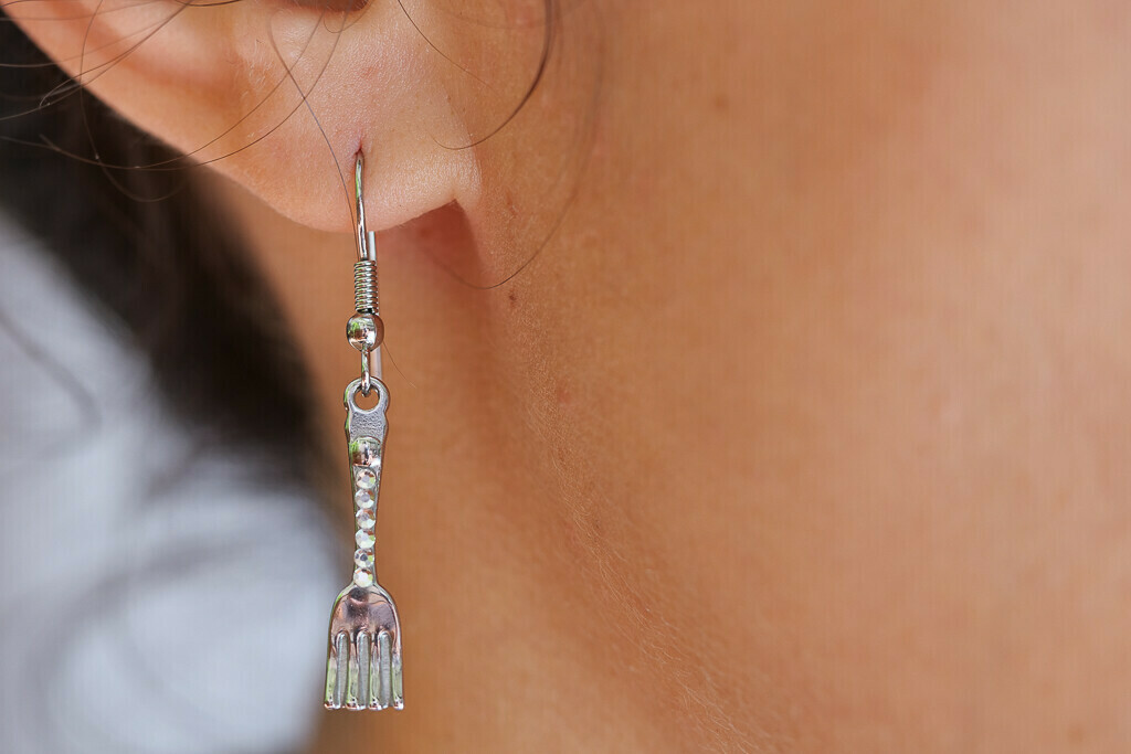 Aretes de Cubiertos