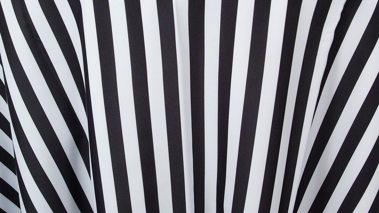 Black/White Stripe Sash 7
