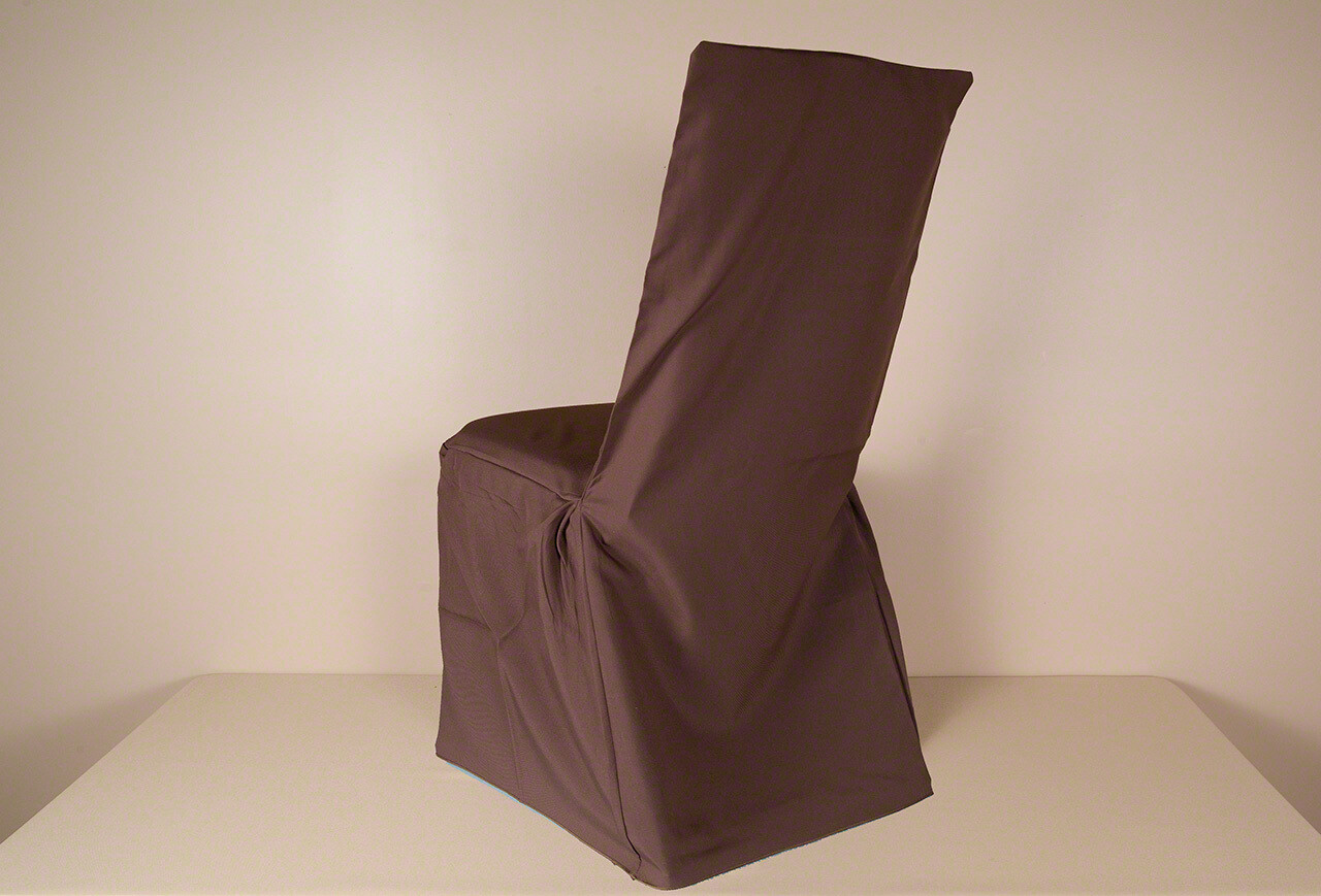 Brown Poly SQUARE BACK Chair Cover (LOT OF 50)