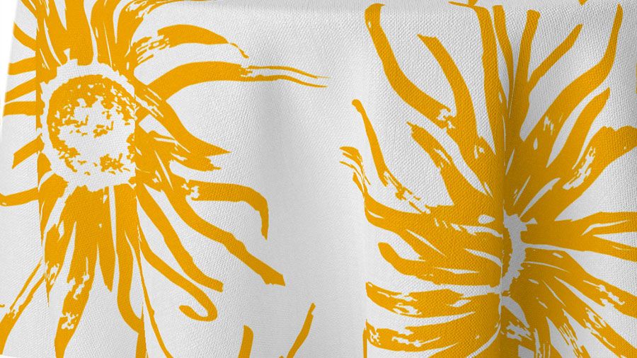 Goldenrod Wildflower 132" Round