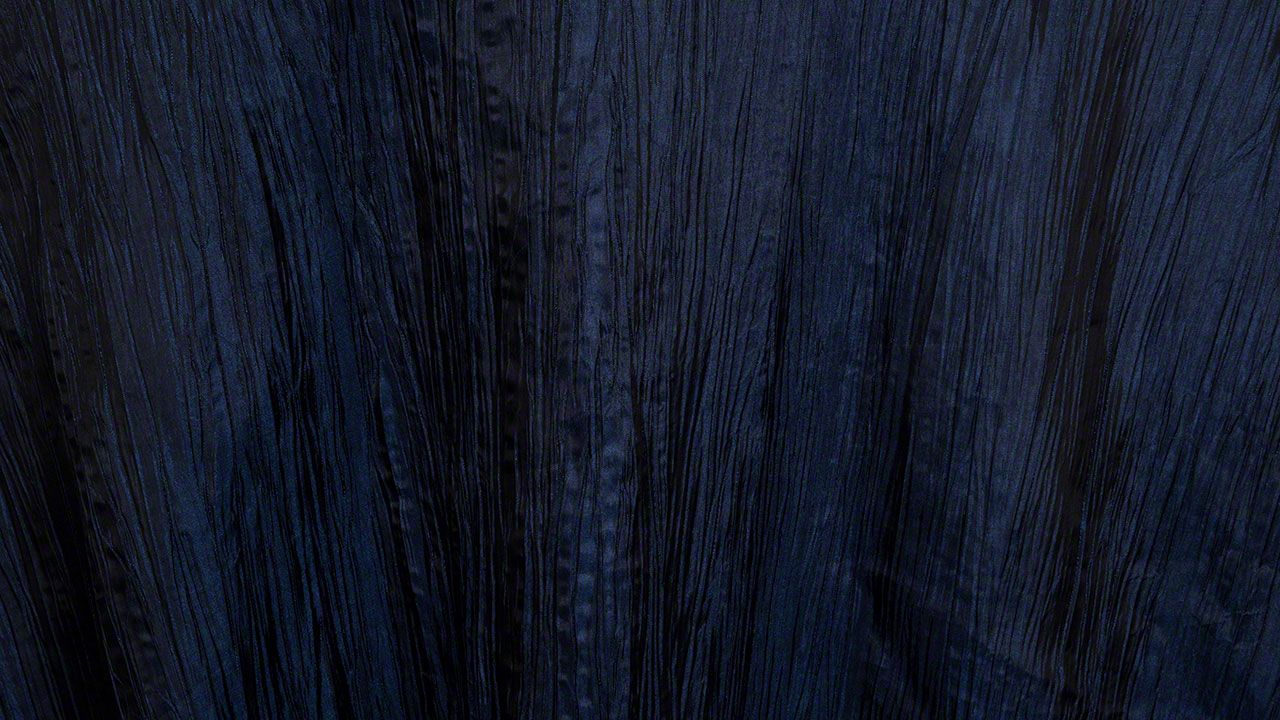 Midnight Blue Crinkle Taffeta 132" R