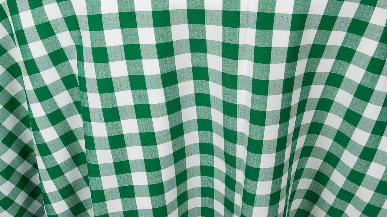 Hunter Gingham Check 120" Round