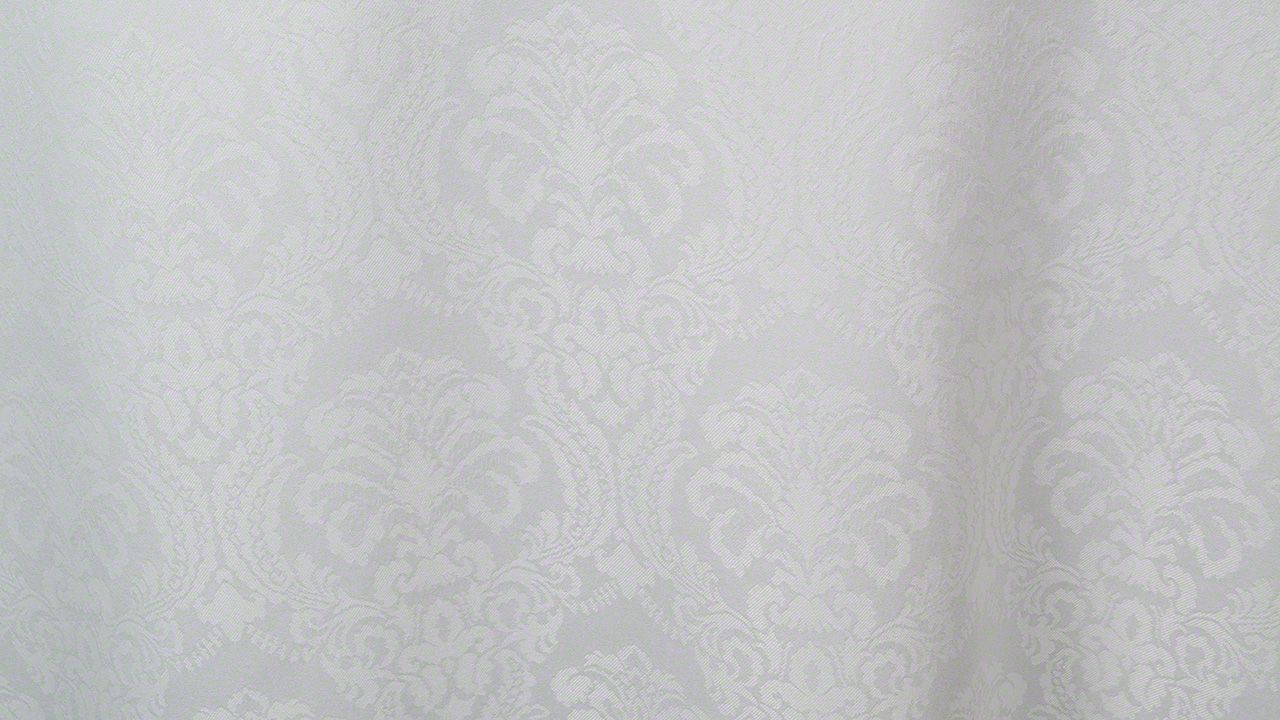 White Wellington Damask 90" x 156"