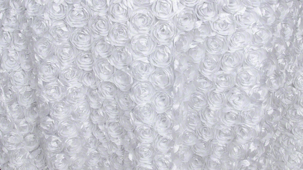 White Loveable 90" x 156"