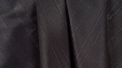 Black Bengaline Moire 90" x 156"
