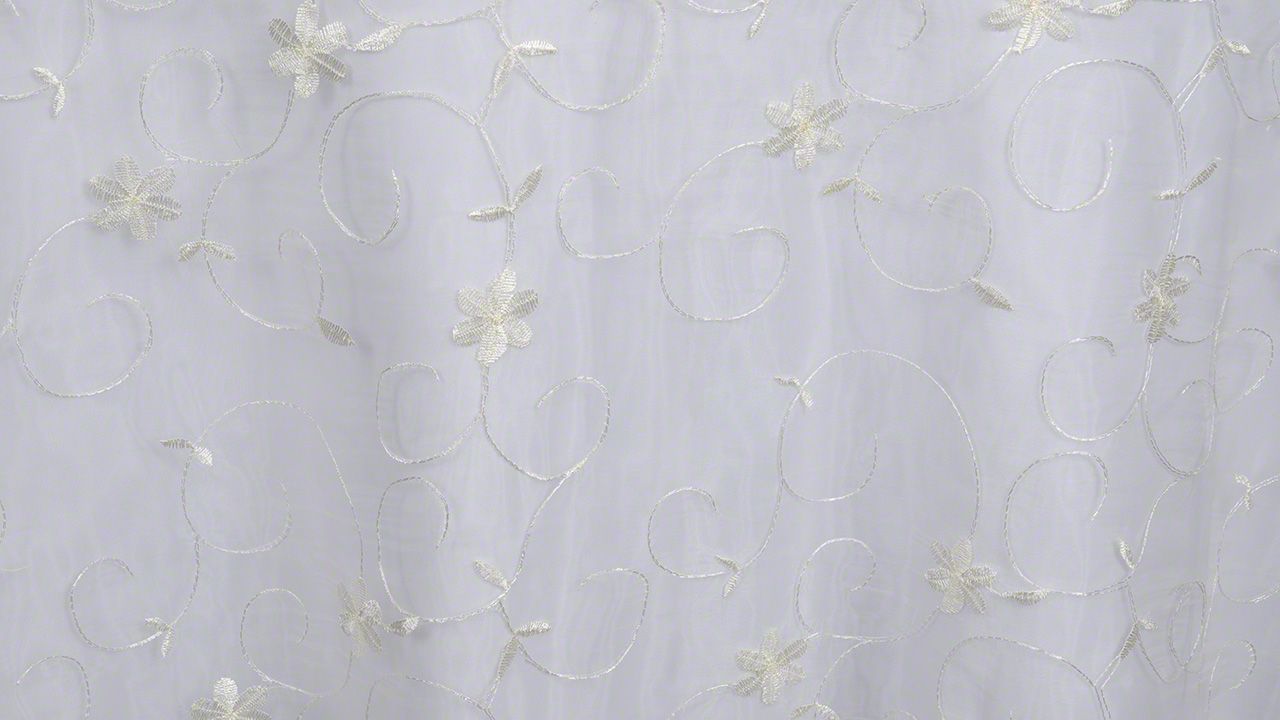 Ivory Cachet Sheer - 90" x 90"