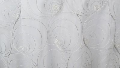 Silver Spirals Sheer - 120" Round