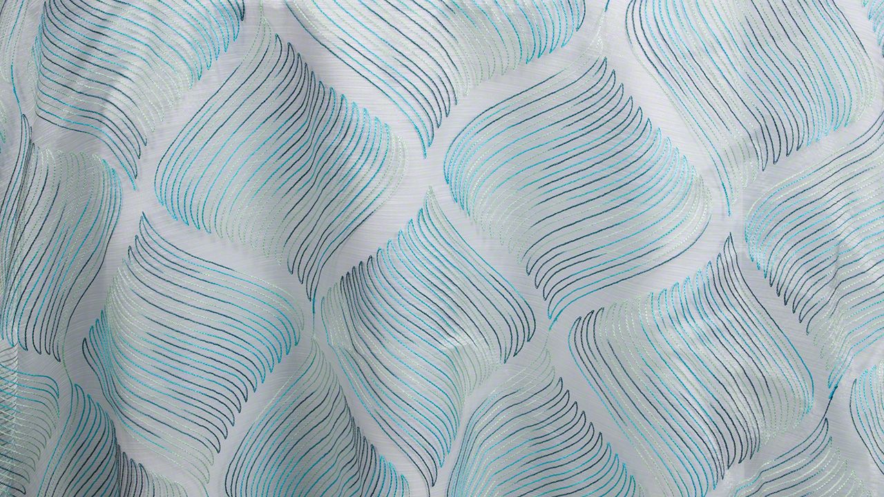 Aqua Samba Sheer - 90" x 90"