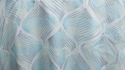 Aqua Samba Sheer - 90" x 90"