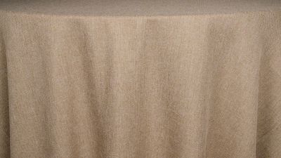 Faux Burlap 120" Round