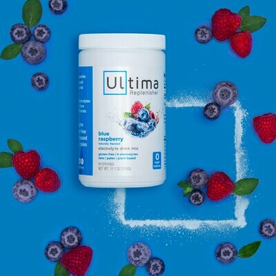 Ultima Replenisher Electrolyte Hydration Powder Blue Raspberry 90 Serving