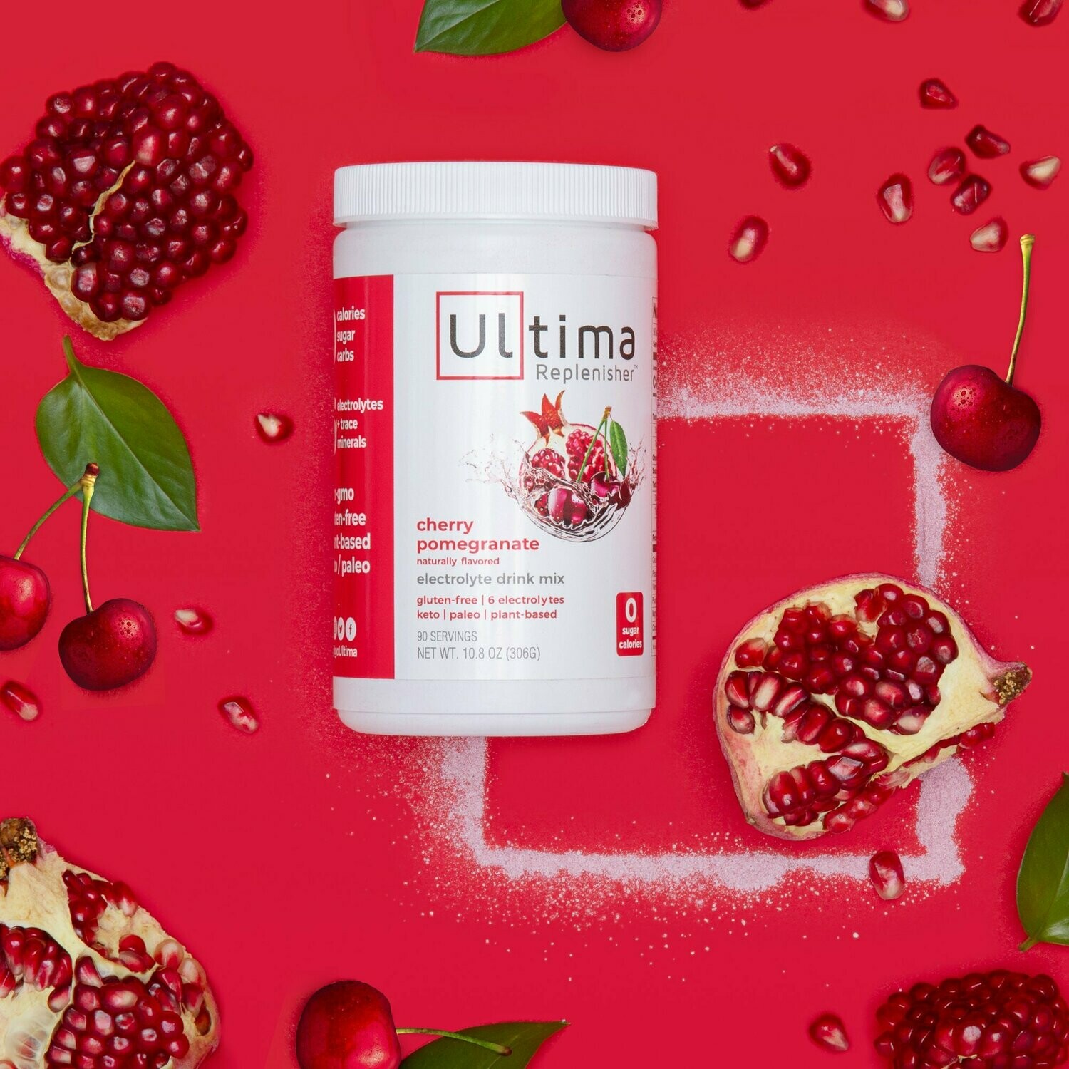 Ultima Replenisher Electrolyte Hydration Powder Cherry Pomegranate 90 Serving