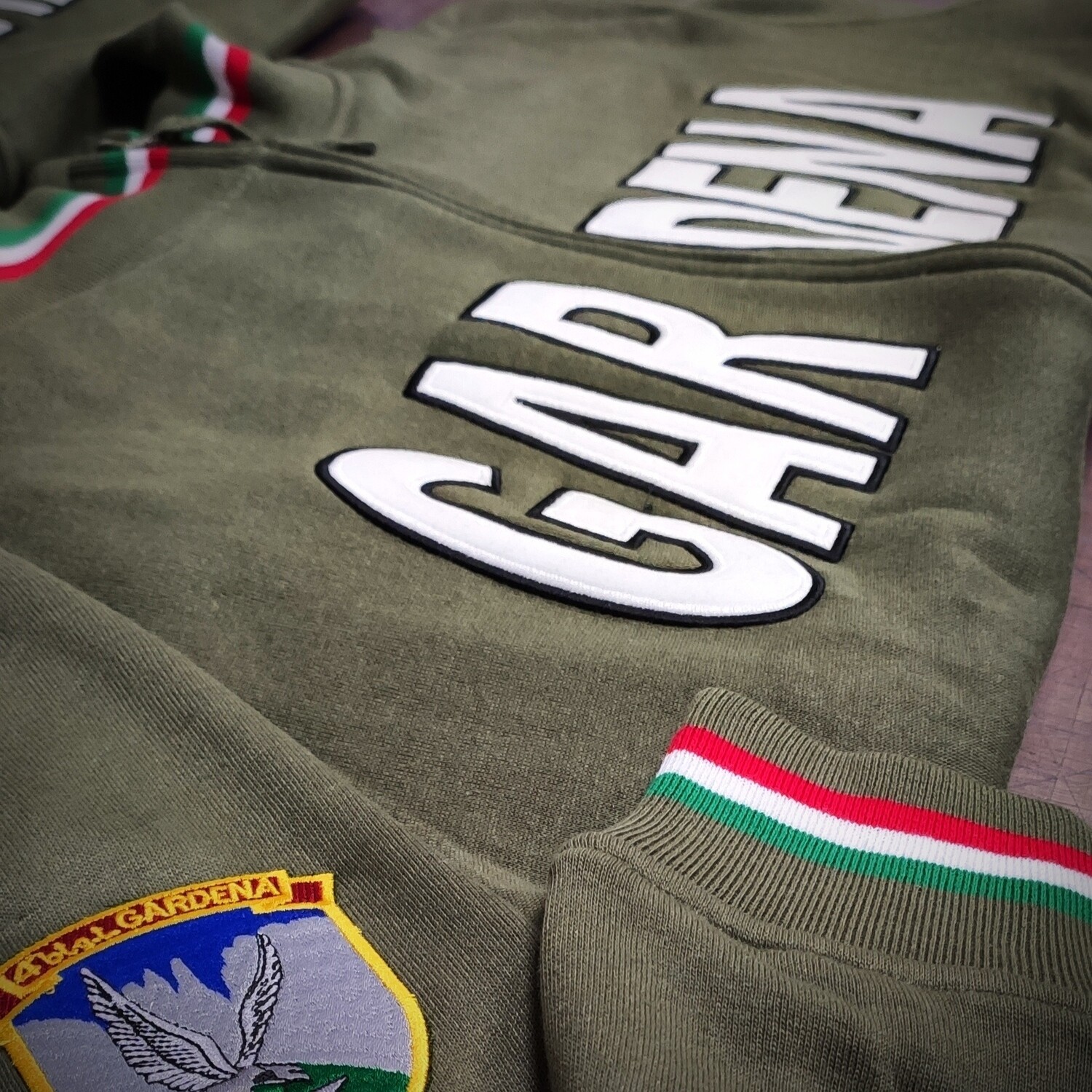 Felpa zip intera battaglione alpini Gardena