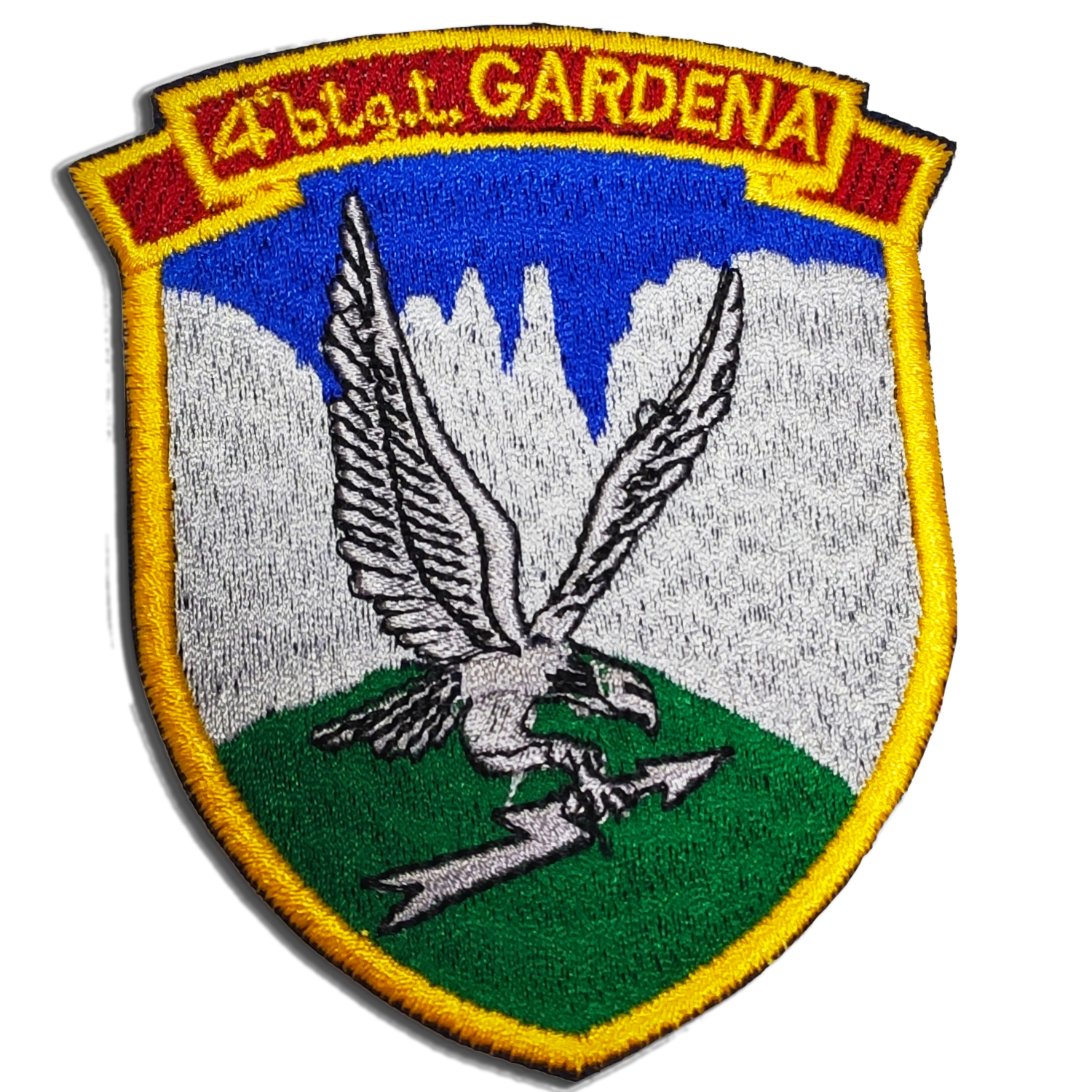 Patch 4° battaglione alpini Gardena termosaldabile