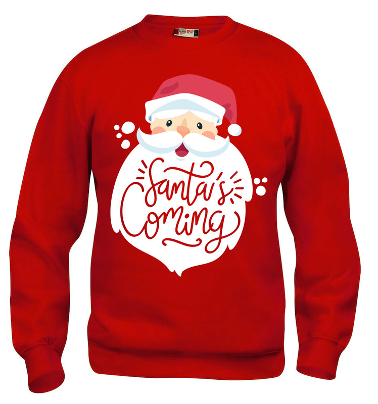Felpa Natale uomo SANTA CLAUS - Rossa