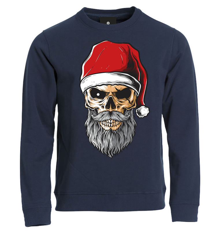 Felpa Natale bambini PIRATA CLAUS - BLU