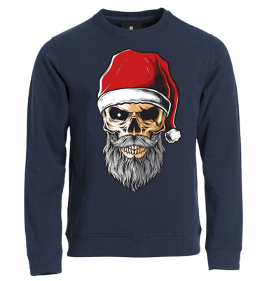 Felpa Natale bambini PIRATA CLAUS - BLU