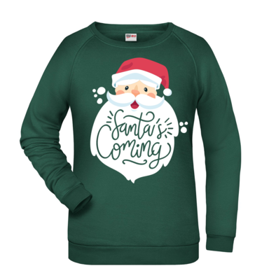 Felpa Natale donna SANTA CLAUS - Verde