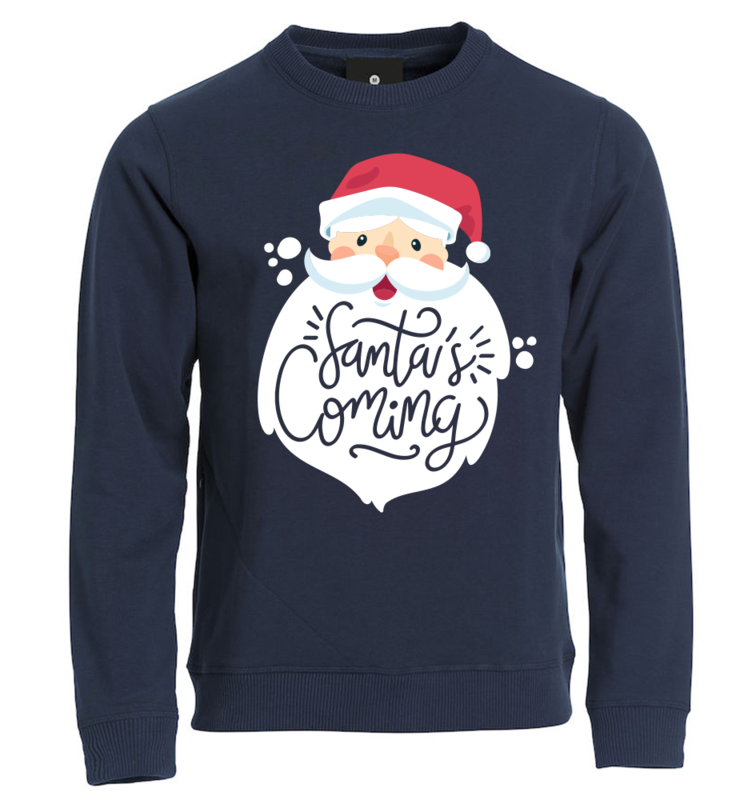 Felpa Natale bambini SANTA CLAUS - Blu