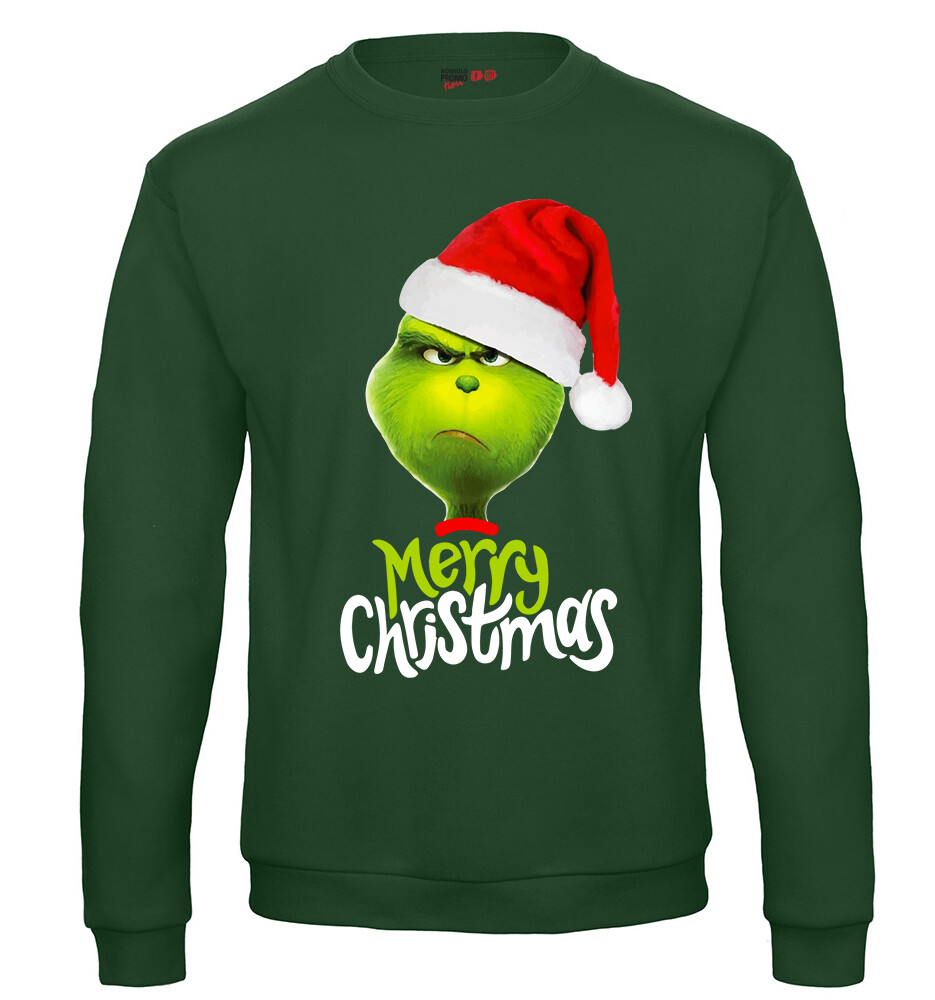 Felpa Natale uomo IL GRINCH - Verde