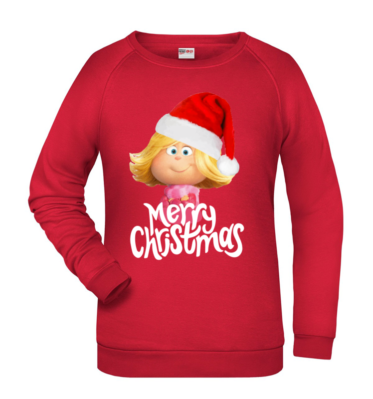 Felpa Natale donna CINDY LOU - Rossa