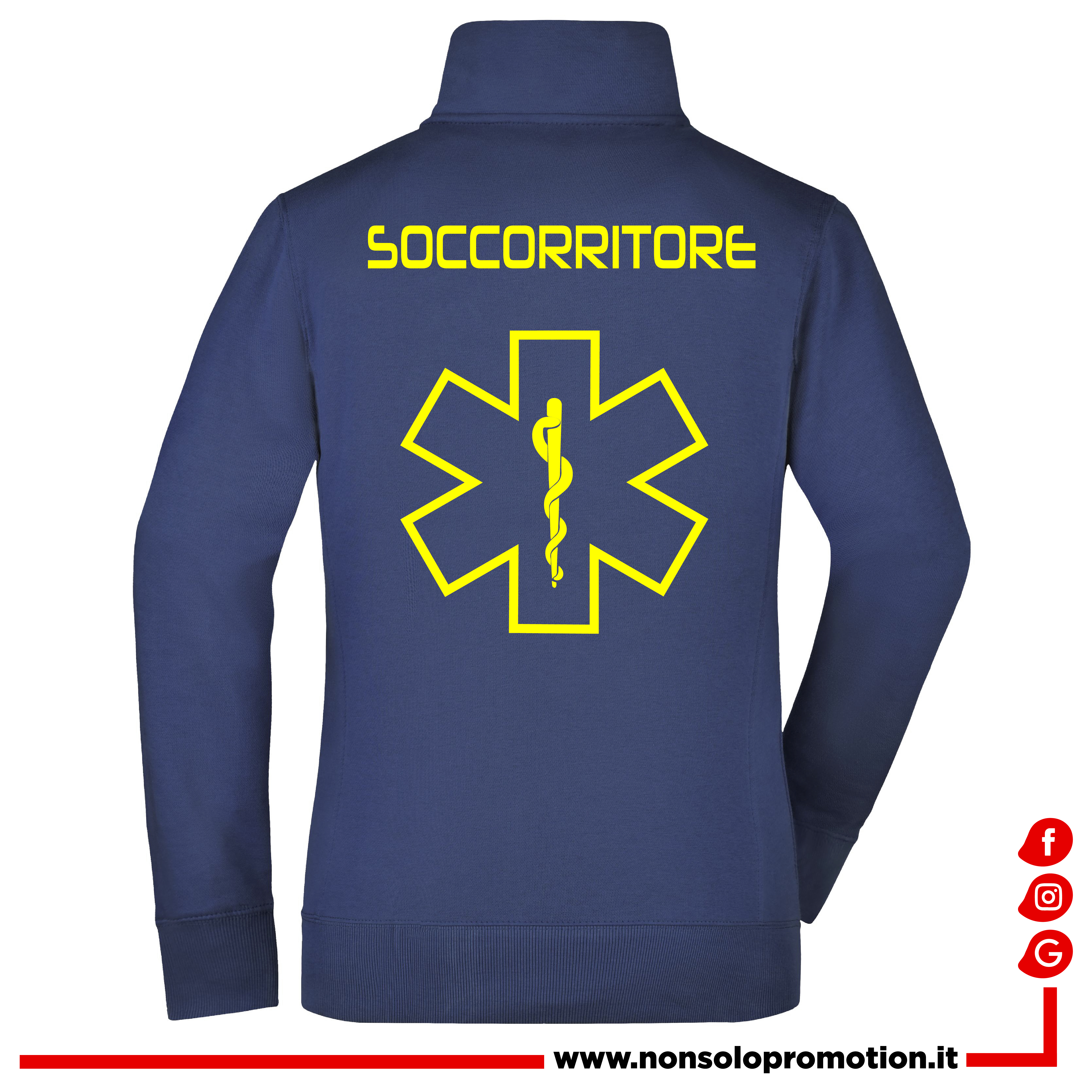 Felpa shop soccorritore personalizzata
