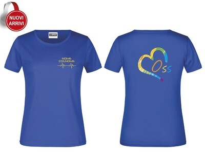 T-shirt Oss CUORE COLORATO - Personalizzata con nome