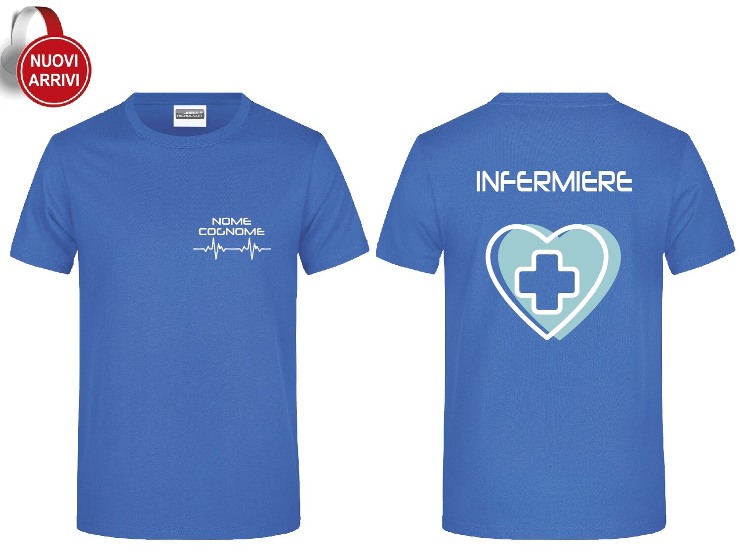 T-shirt Infermiere New tiffany Personalizzata