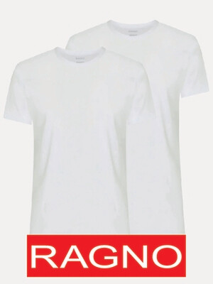T-shirt Maglificio Ragno maglietta girocollo in cotone Bianco Bipack 2x1