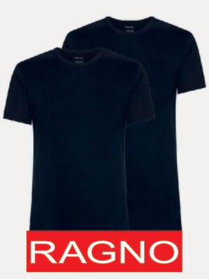 T-shirt Maglificio Ragno maglietta girocollo in cotone Blu Bipack 2x1