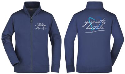 Felpa Igienista dentale Full Zip - Personalizzata con nome