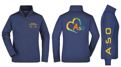 Felpa A.S.O. Full Zip Cuore - Personalizzata con nome
