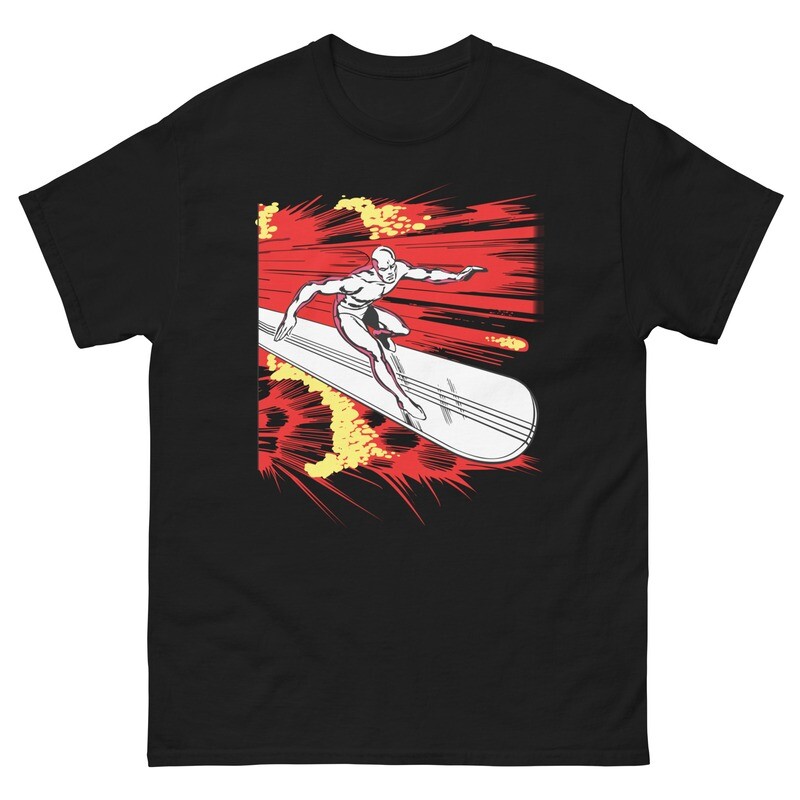 Men&#39;s silver surfer classic tee