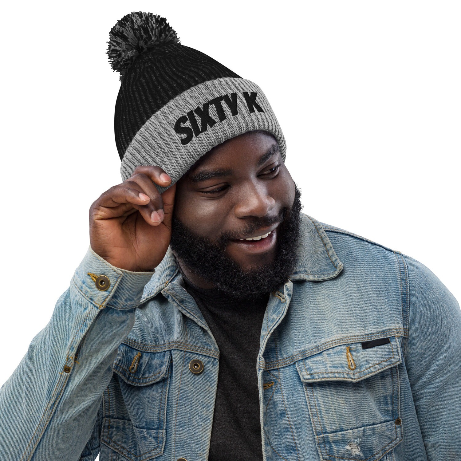 Sixty K Embroidered Beanie