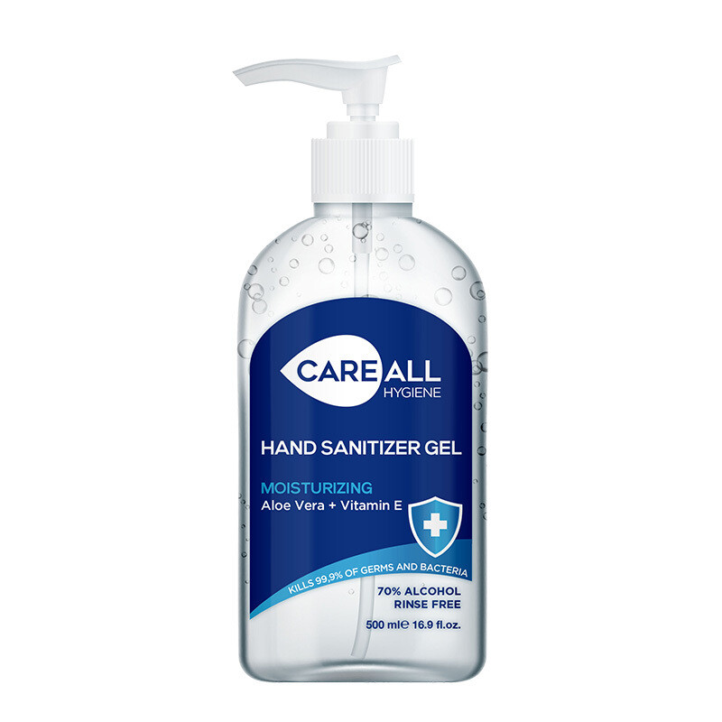 CareAll Gel Hand-Sanitizer with Pump 500ml (12 per case) #0106