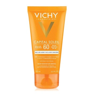 Vichy Capital Soleil Face &amp; Body Sunscreen Lotion SPF60 150ml #6264