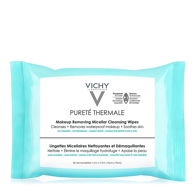 Vichy Purete Thermale Micellar Cleansing Wipes 25ct #0254