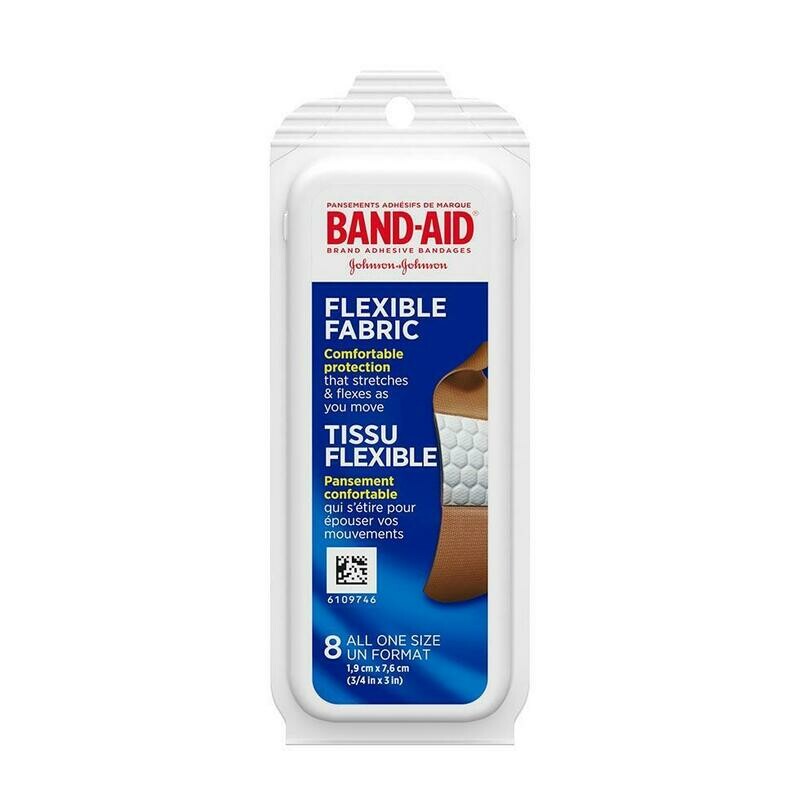 Band-Aid Flexible Fabric Travel Pack 8ct (12 pieces per case) #7544