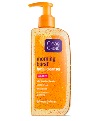 Clean &amp; Clear Morning Burst Orange Facial Cleanser 8oz #6175