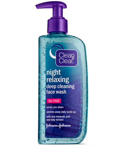 Clean &amp; Clear Night Relaxing Face Wash 8oz #7648