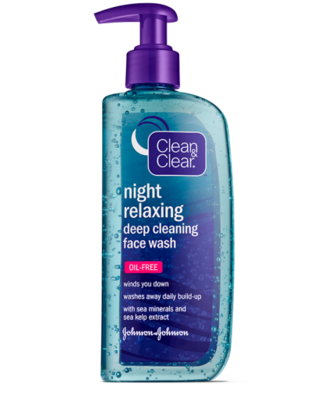 Clean &amp; Clear Night Relaxing Face Wash 8oz #7648