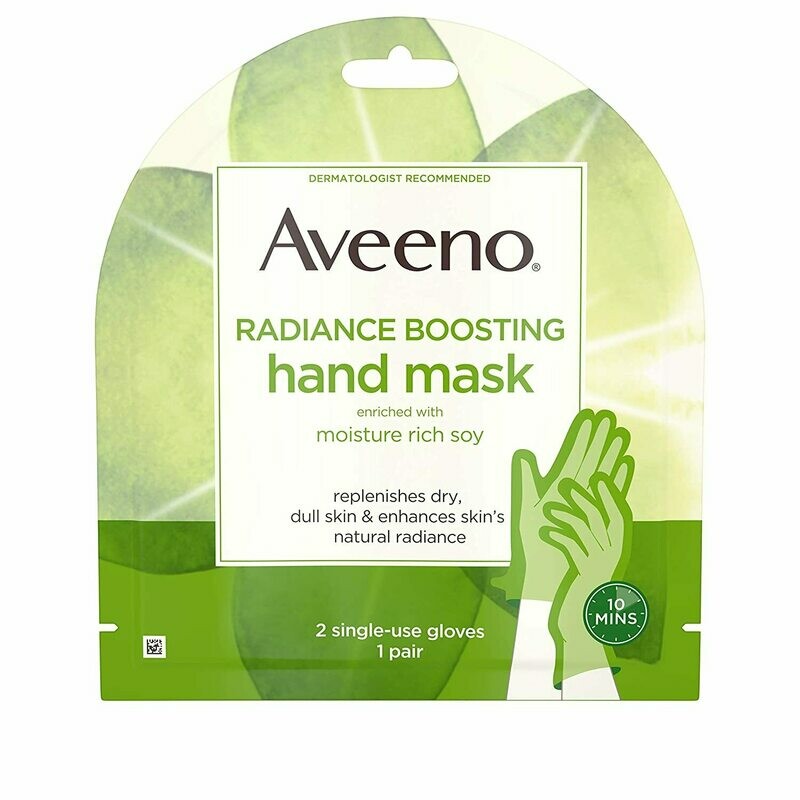 Aveeno Radiance Boosting Hand Mask 6 Pairs #3586