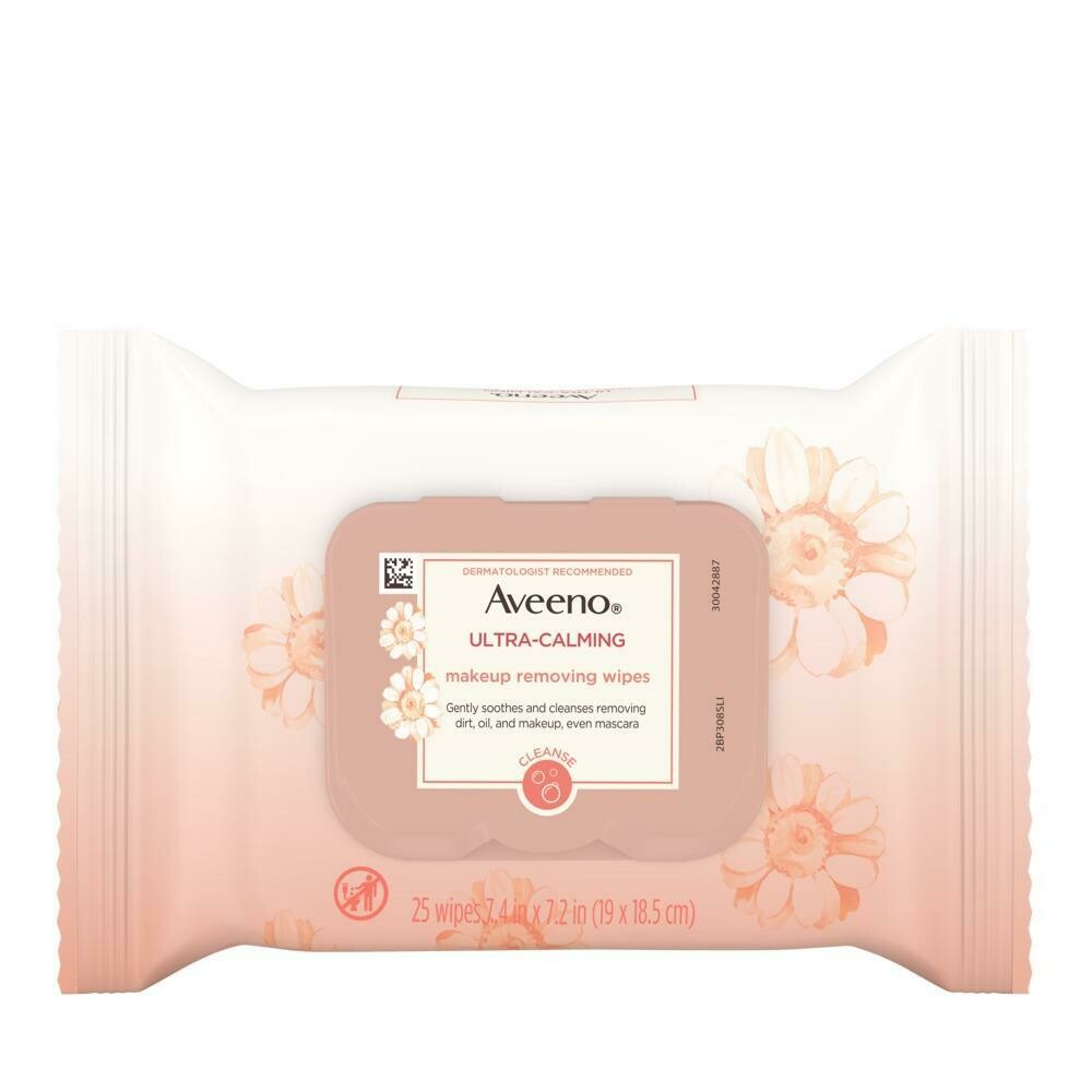 Aveeno Ultra-Calming Makeup Removing Wipes 25ct #2681