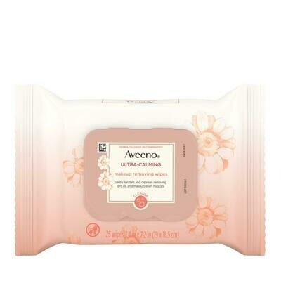 Aveeno Ultra-Calming Makeup Removing Wipes 25ct #2681