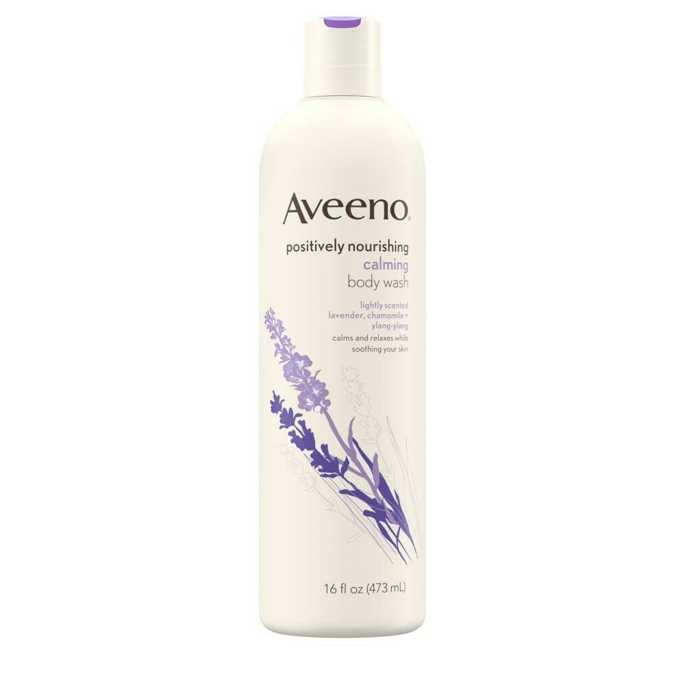 Aveeno Positively Nourishing Calming Lavender Body Wash 16oz #1377