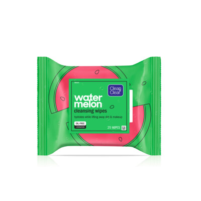 Clean &amp; Clear Watermelon Cleansing Wipes 25ct #0676