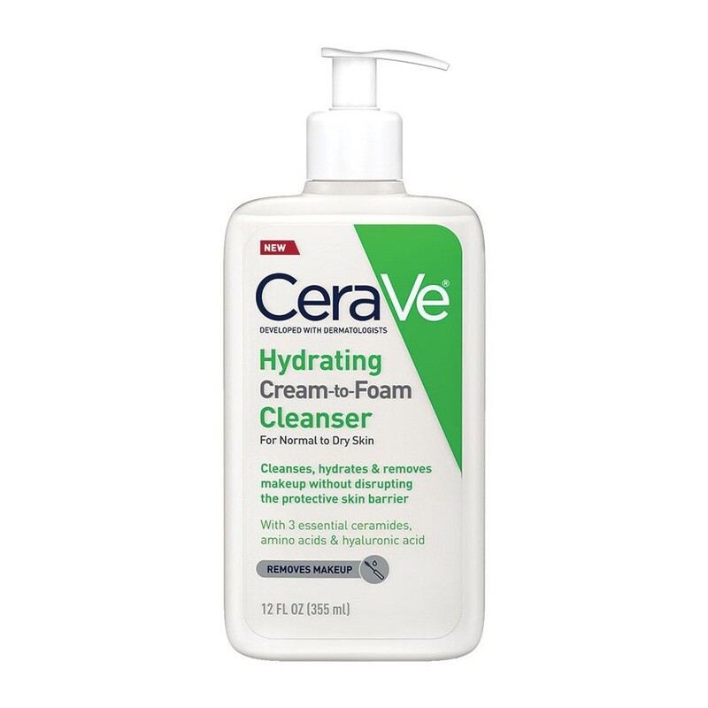 CeraVe Hydrating Cream-to-Foam Cleanser 12oz #9998