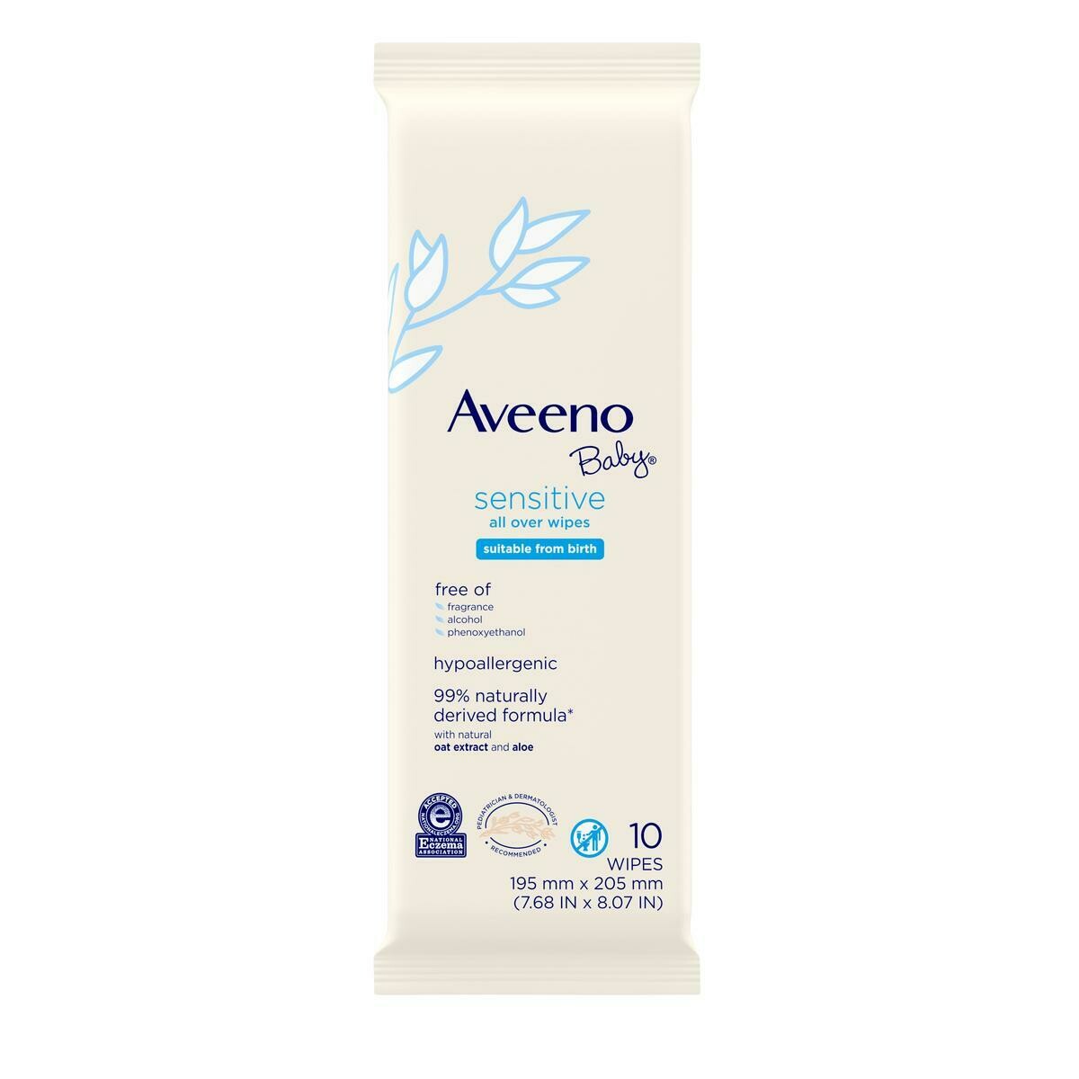 Aveeno Baby Sensitive Wipes 10ct #7997